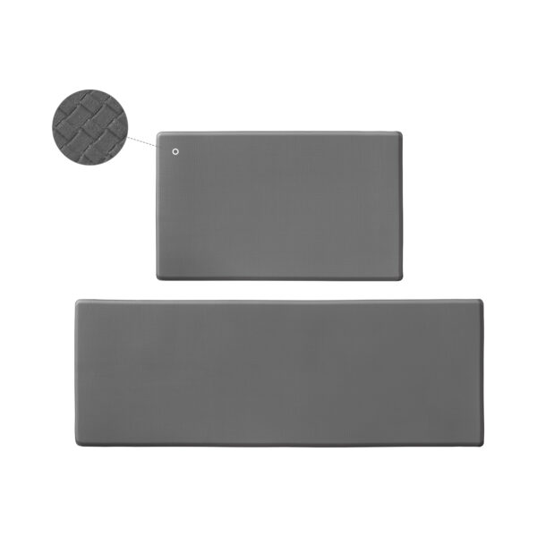 Kitchen Floor Mat Two-piece Set Of Non-slip, Waterproof And Easy To Scrub For Home, Kitchen - Image 3