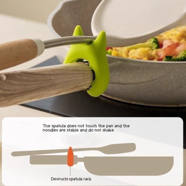 Multifunctional Spatula Holder Silicone Anti-overflow Spoon Holder Cooking Pot Anti-scalding Clip Kitchen Gadgets - Image 10