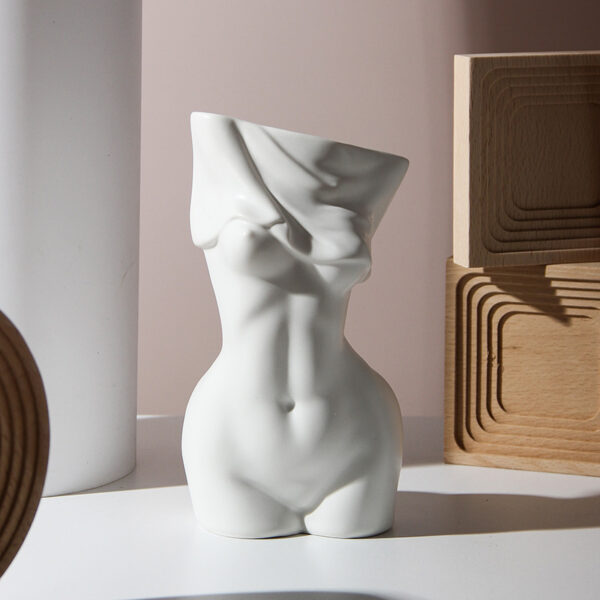 Human Body Shape Ceramic Vase - Image 2