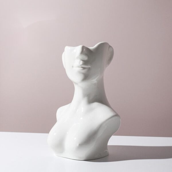Human Body Shape Ceramic Vase - Image 3