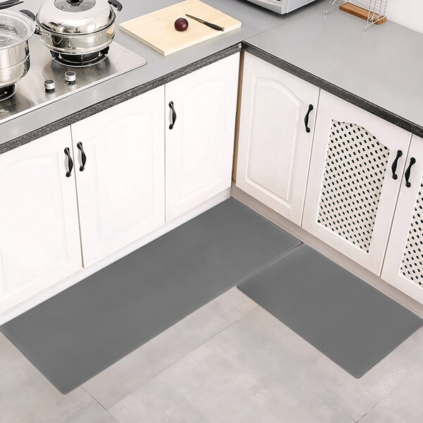 Kitchen Floor Mat Two-piece Set Of Non-slip, Waterproof And Easy To Scrub For Home, Kitchen - Image 4