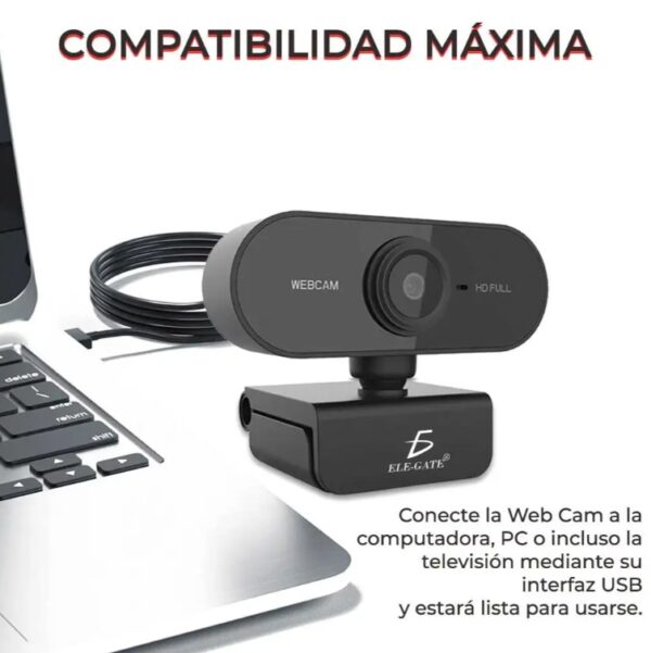 USB Webcam For Computer 1080P HD With Microphone - Image 2