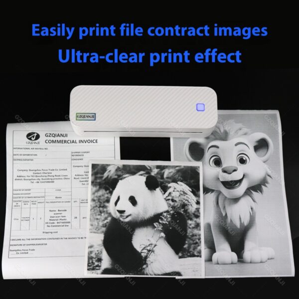 A4 Thermal Portable Mini Office Bluetooth Printer - Image 2