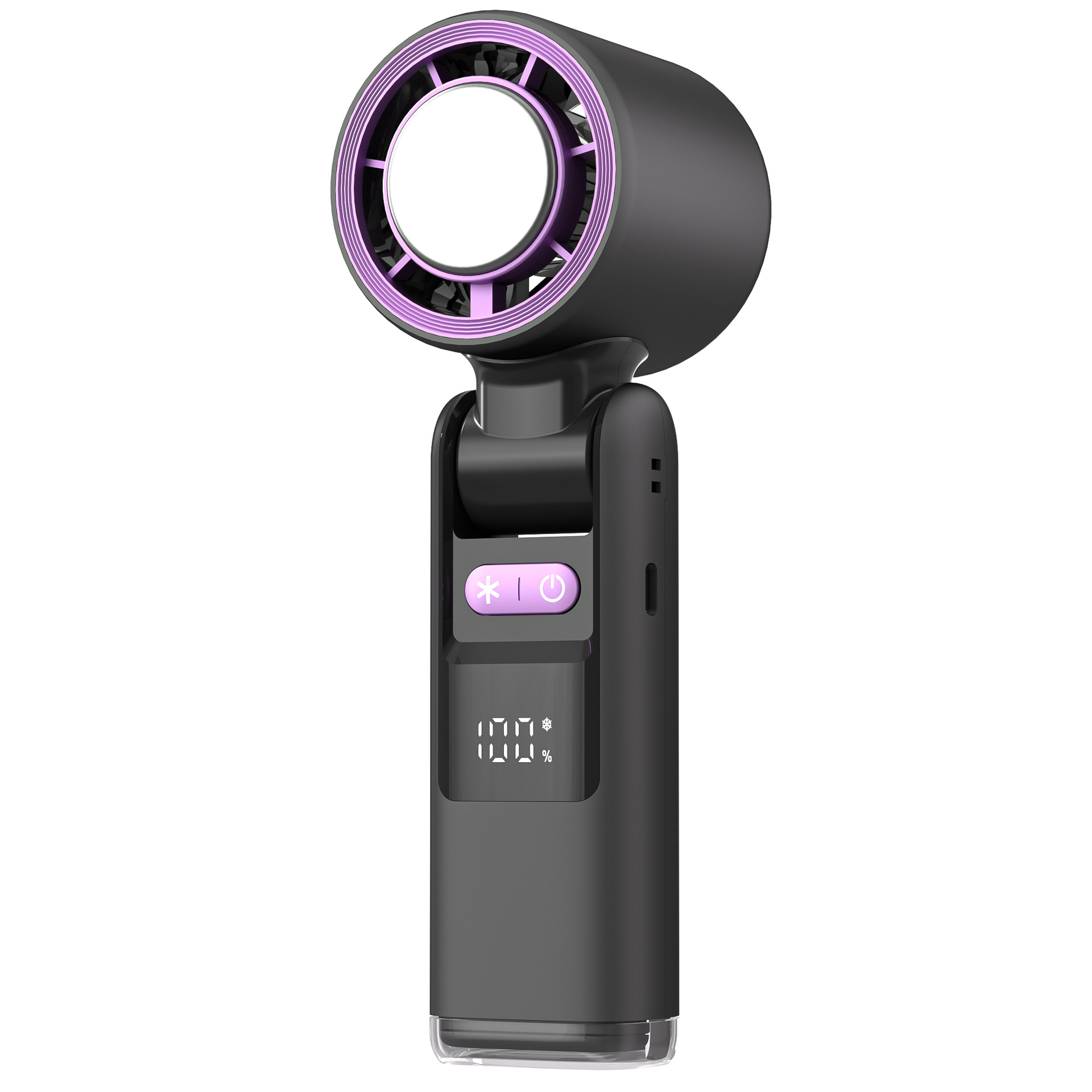 Turbos Chilled Ice Sensation Cold Fan Super Mini Turbos Speed Fan USB Powered Digital Display For Outdoor Camping Travel - Image 4